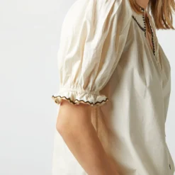 ULLA JOHNSON Ruby Top In Ivory -Chicorya Sales S72847 1229
