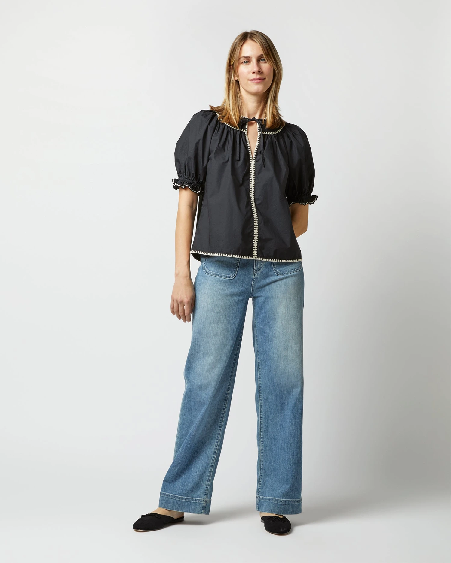 ULLA JOHNSON Ruby Top In Noir 3 ULLA JOHNSON Ruby Top In Noir