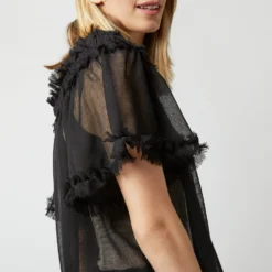 ULLA JOHNSON Zuri Top In Noir 15 ULLA JOHNSON Zuri Top In Noir -Chicorya Sales S72849 1354