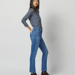 The Mid Rise Dazzler Ankle Fray Jean In New Sheriff In Town -Chicorya Sales S72945 3350