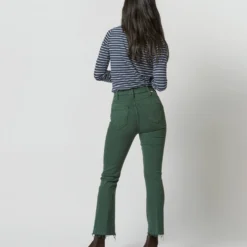 The Hustler Ankle Fray Jean In Black Forest -Chicorya Sales S72946 3543