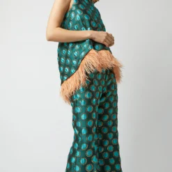 La Scala Top In Winter Sun Emerald Jacquard -Chicorya Sales S72960 1008 c50d8188 1655 47a7 b0f0 f7c4e895e016