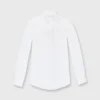 Tomboy Popover Shirt In White Poplin 2 Tomboy Popover Shirt In White Poplin -Chicorya Sales S8479 1