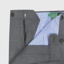 Dress Trouser In Mid-Grey Lightweight Twill 9 Dress Trouser In Mid-Grey Lightweight Twill -Chicorya Sales s003443bb 3