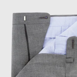 Dress Trouser In Oxford Grey Lightweight Twill -Chicorya Sales s003443d 3